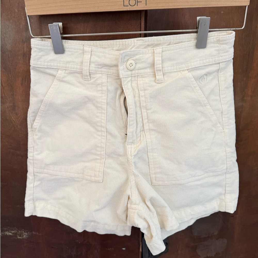 Hang Ten Women's Cream High Waist Shorts